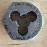 Craftsman Professional 5/16 "-24 Nf Die 1" Hex 9 52771 For Tap & Set. Fixed Price $24.95.