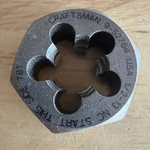 Craftsman Professional 1/2" - 13 Nc Die 1" Hex 9 52764 For Tap & Set. Fixed Price $24.95.