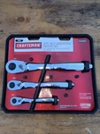 Rare Sears Craftsman Thin Profile 3pc Fine Tooth 84t Ratchet Set 44992 Nos Nx Gn. Fixed Price $329.00.