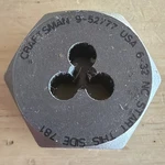 Craftsman Professional 6-32 Nc Die 1" Hex 9 52777 For Tap & Set 52306 Usa. Fixed Price $24.95.