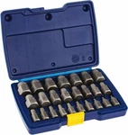 Irwin Hanson 25 Piece Spiral Flute Screw Extractor Set Range 1/8 To 7/8". Fixed Price $134.99.