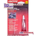 Loctite 487231, One Red Threadlocker 262 6ml/.20oz Performance Racing Parts. Fixed Price $26.95.