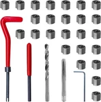 30pcs M6 X 1.0mm Thread Repair Insert Kit, Stainless Steel Helicoil Inserts.... Fixed Price $15.21.