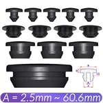 Black Snap-on Hole Plug Silicone Rubber Blanking Seal Bung Pipe Tube 2.5mm-61mm. Fixed Price $136.18.