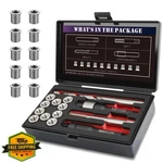 Sennmonn M8x1.25 Thread Repair Kit 10pc Stainless Steel Insert Hss Drill Tap. Fixed Price $142.99.